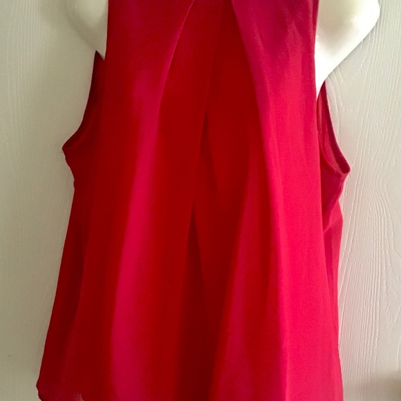 YOINS yours inspiration sleeveless top Size M red satin lining high neck - Picture 7 of 7